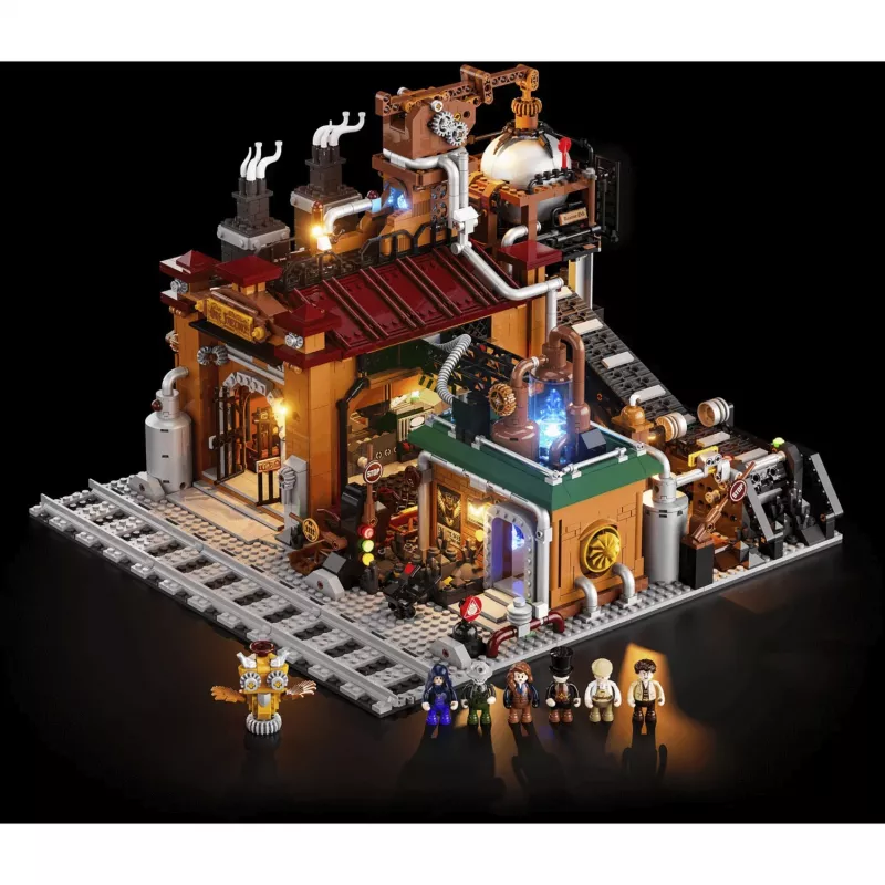 Lumibricks Steampunk Fábrica de mineral Set de construcción con LED