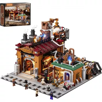 Lumibricks Steampunk Fábrica de mineral Set de construcción con LED