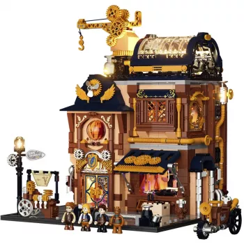 Lumibricks Steampunk Memory Shop kit de construcción de casa de muñecas en miniatura DIY