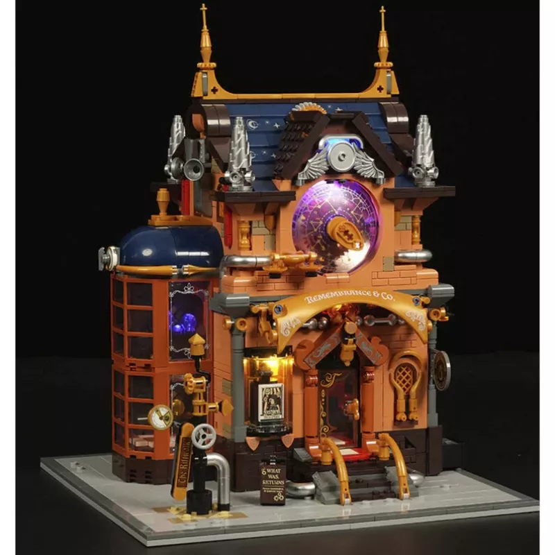 Lumibricks Steampunk Memory Shop kit de construcción de casa de muñecas en miniatura DIY