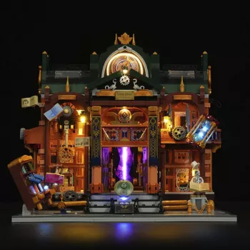 Lumibricks Steampunk Time Rift Library Kit de miniatura Book Nook DIY