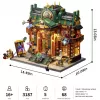 Lumibricks Steampunk Time Rift Library Kit de miniatura Book Nook DIY