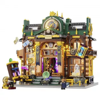 Lumibricks Steampunk Time Rift Library Kit de miniatura Book Nook DIY