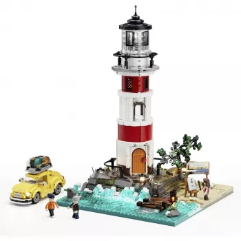 Lumibricks Sunrise Lighthouse set de bloques de construcción con iluminación LED