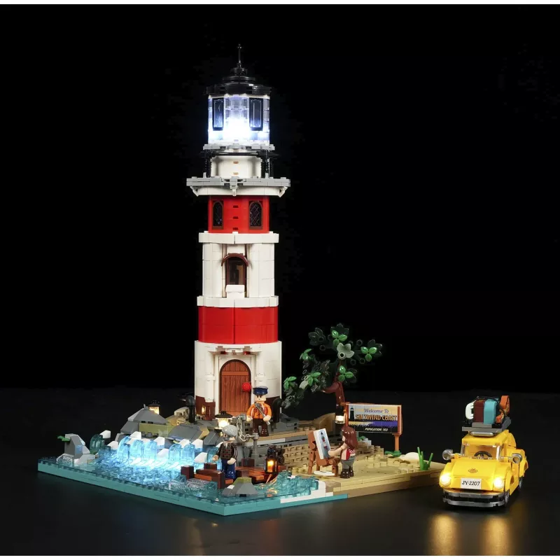 Lumibricks Sunrise Lighthouse set de bloques de construcción con iluminación LED