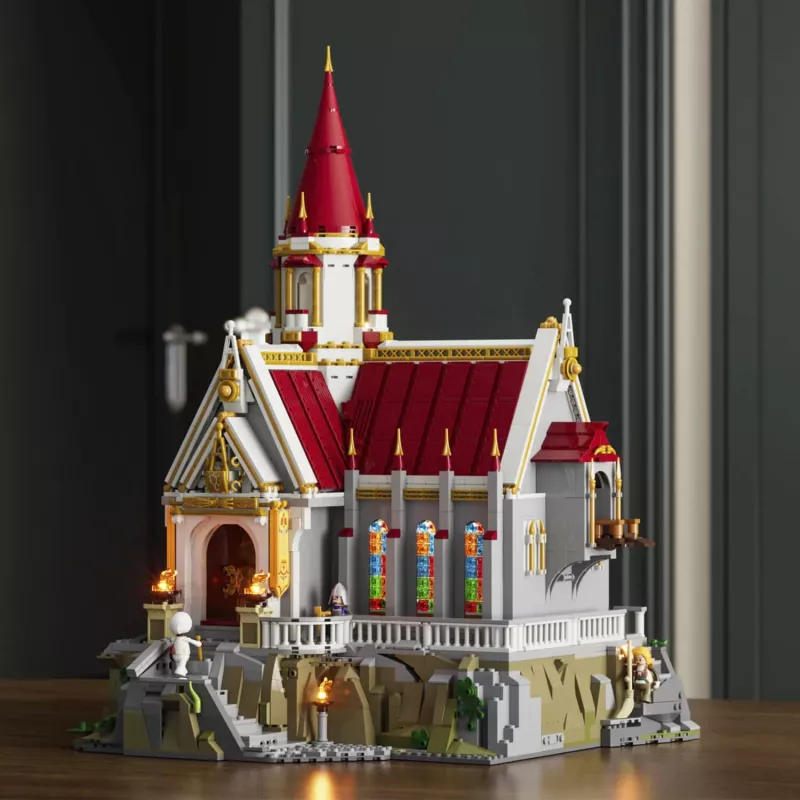 Lumibricks cámara del tesoro del castillo real set de bloques de construcción con luces LED (985 piezas)