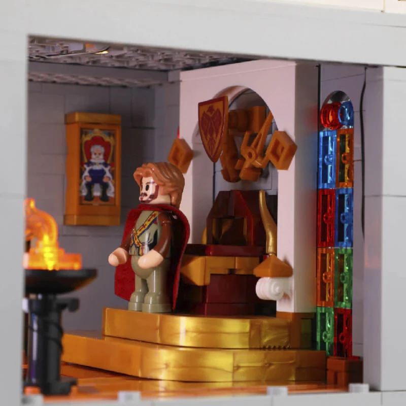 Lumibricks cámara del tesoro del castillo real set de bloques de construcción con luces LED (985 piezas)