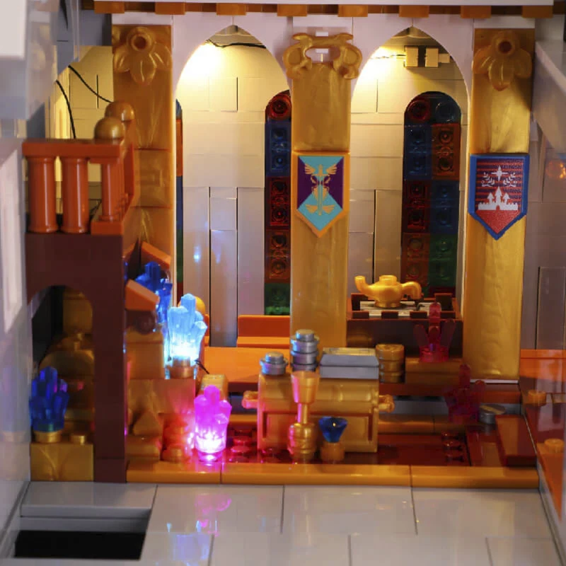 Lumibricks cámara del tesoro del castillo real set de bloques de construcción con luces LED (985 piezas)