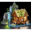 Lumibricks Waterfall Hut Set de bloques con iluminación LED