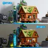 Lumibricks Waterfall Hut Set de bloques con iluminación LED