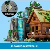 Lumibricks Waterfall Hut Set de bloques con iluminación LED