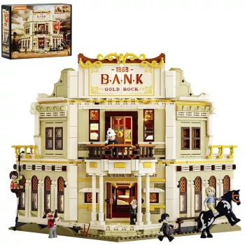 Lumibricks Western Bank Heist Set de construcción 1050 piezas