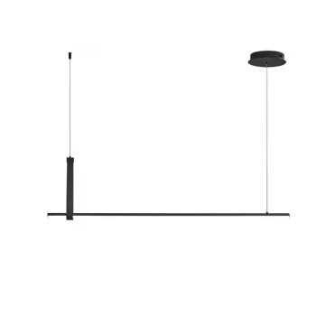 Lámpara colgante 20W LED negra 1200lm