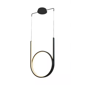 Lámpara colgante 48W LED negra 2880lm