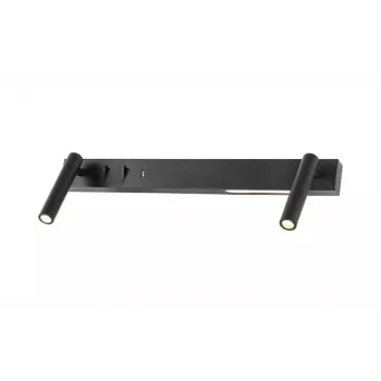 Luminaire Wall 6+6W USB LED 660lm Negro