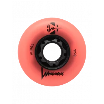 Luminous LED ruedas 76mm 1 set rosa