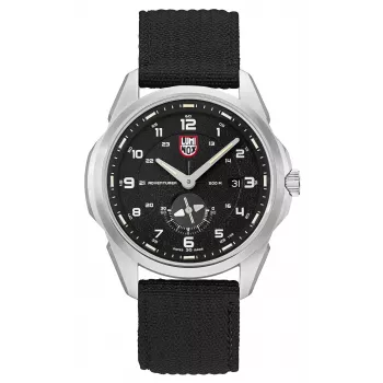LUMINOX Reloj de hombre Atacama Field Automatic 1760 Series XL.1761 - 45mm Automático suizo, esfera negra, correa de piel marrón