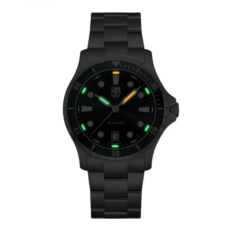 LUMINOX reloj de hombre de cuarzo suizo XS.0957 42mm esfera verde correa de nailon