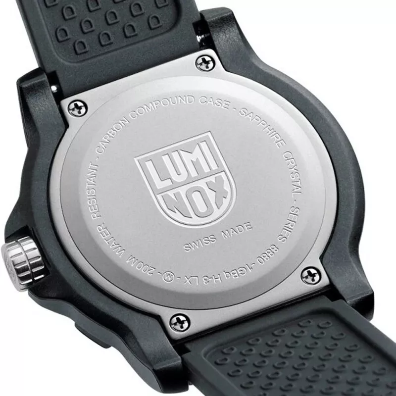 LUMINOX reloj de hombre XL.8882.F 45mm cuarzo suizo con caja Carbonox y correa de caucho negra