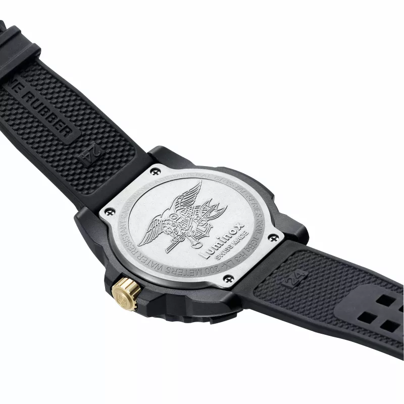 Reloj de hombre Luminox Navy SEAL 3500 Series XS.3508.GOLD 45mm suizo cuarzo