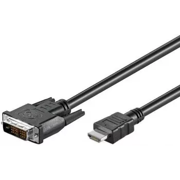 M-CAB Wentronic Goobay cable HDMI a DVI-D, negro, 3 m - conector macho HDMI de 19 pines a conector macho DVI-D (18+1) (50581)