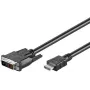 M-CAB Wentronic Goobay cable HDMI a DVI-D, negro, 3 m - conector macho HDMI de 19 pines a conector macho DVI-D (18+1) (50581)
