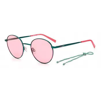 Gafas de sol de mujer M MISSONI MMI0020SIWB montura cuadrada de acetato negra lentes grises 51mm