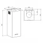 MAAN Ponza W 830 Campana de pared con acabado cobre brillante
