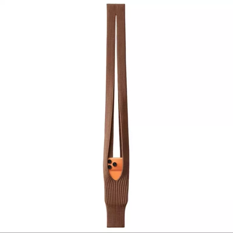 MACHINO Calcetín para iPhone talla larga (80 cm) Marrón