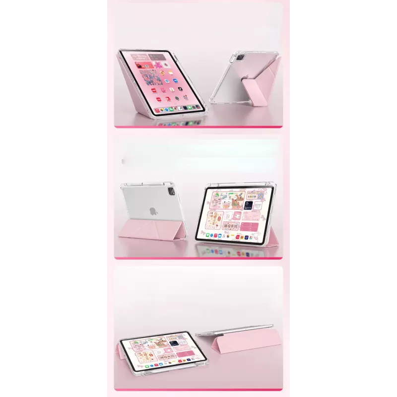 MACHINO TAB Funda para iPad Pro 12.9 2018-2022/ AIR 13 2024 Rosa