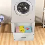MACLEAN MC-117 W base con cajón para lavadora/secadora, carga máx. 150 kg, blanco