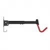 MACLEAN MC-172 Soporte de pared horizontal para bicicletas, acero, 30 kg de carga, ángulo ajustable, plegable, negro