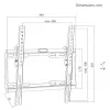 MACLEAN MC-187 Soporte de pared inclinable para pantallas de 32-75