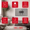 MACLEAN MC-189 Soporte de pared inclinable para TV de 13-43