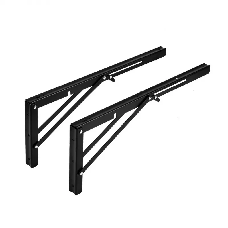 Maclean MC-195 soportes plegables para estantes de pared, 300-600 mm, máx. 50 kg, 2 uds.
