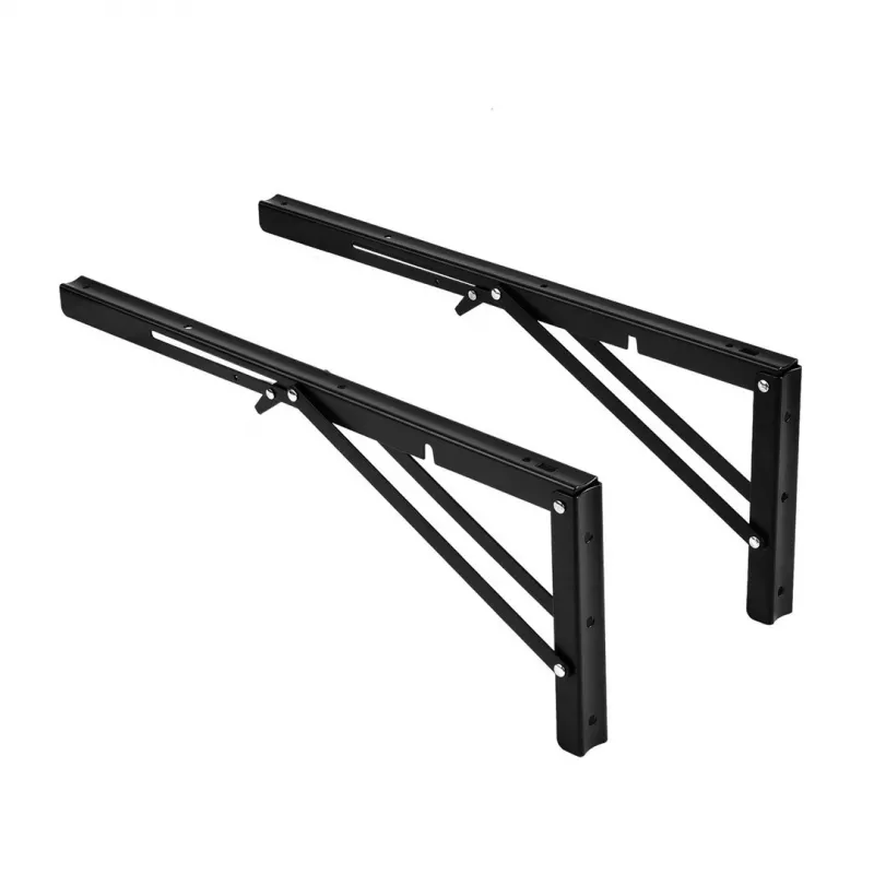 Maclean MC-195 soportes plegables para estantes de pared, 300-600 mm, máx. 50 kg, 2 uds.