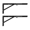 Maclean MC-196 soportes plegables para estantes de pared, 350-700 mm, máx. 50 kg, 2 uds.