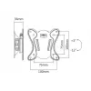 Maclean MC-715 Soporte de pared fijo para TV para pantallas LCD LED Plasma de 13-27 pulgadas, VESA 75x75 100x100, 20 kg, Negro