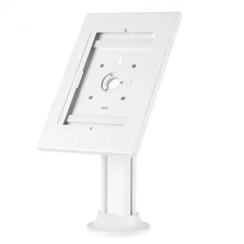 Maclean MC-908W soporte seguro para tablet con cerradura de llave para tablets de 9,7-10,5 pulgadas, sobremesa, negro