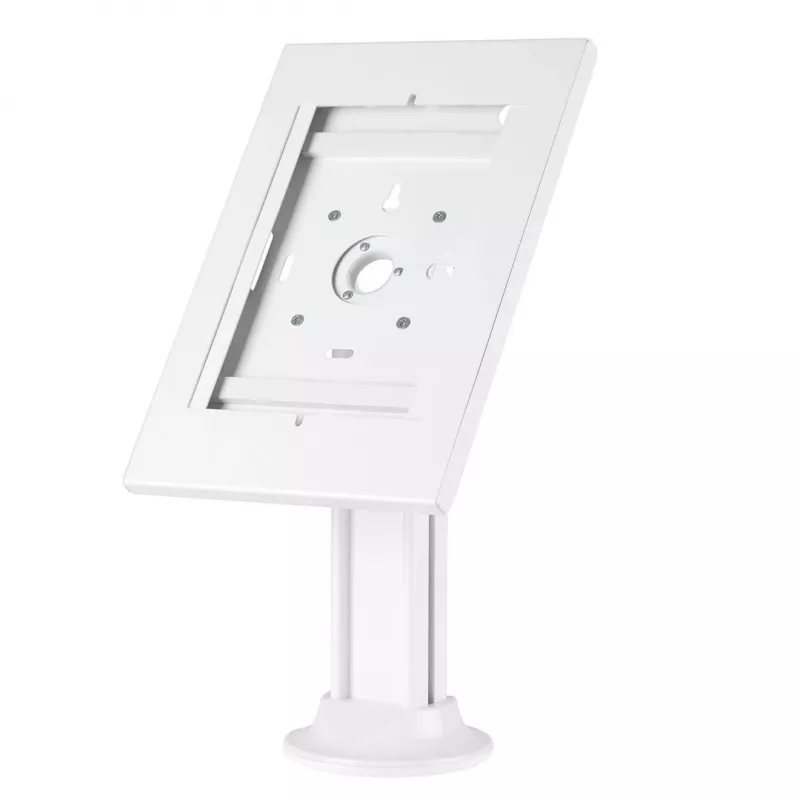 Maclean MC-908W soporte seguro para tablet con cerradura de llave para tablets de 9,7-10,5 pulgadas, sobremesa, negro