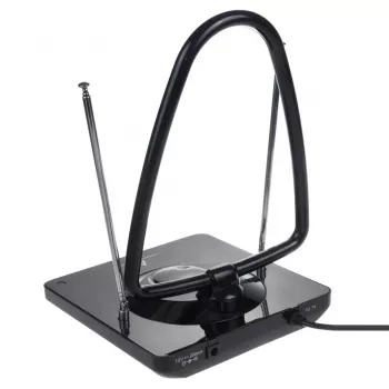 Antena de interior de alta ganancia Maclean MCTV-963, bajo ruido, digital y analógica, Freeview FM DVB, potente 45dB DVB-T/T2 H.265 HEVC
