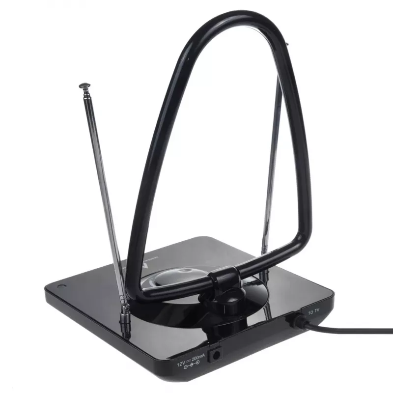 Antena de interior de alta ganancia Maclean MCTV-963, bajo ruido, digital y analógica, Freeview FM DVB, potente 45dB DVB-T/T2 H.265 HEVC