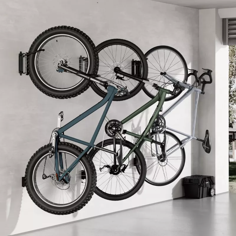Soporte de pared para bicicleta Maclean, carga máx. 35 kg, ángulo de inclinación ajustable, acero, MC-171