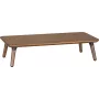 Maclean Soporte de madera para monitor/portátil, (500x240x120mm), nogal negro, máx. 20kg, MC-930