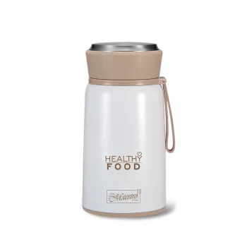 Maestro MR-1646-80 Dinner Termo 0,8 L Botella isotérmica de acero inoxidable para alimentos con cuchara plegable