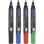 MAGNETOPLAN HOLTZ set de rotuladores para pizarra y flipchart, punta redonda, varios colores, pack de 10 (12281)
