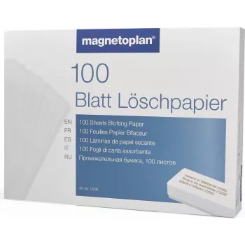 Papel de borrar MAGNETOPLAN HOLTZ para borrador de pizarra gris 100 hojas (12296)