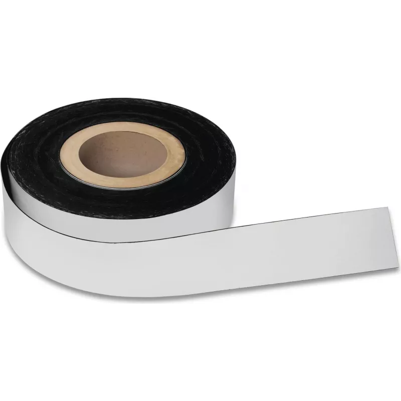 MAGNETOPLAN HOLTZ magnetoplan Cinta magnética, PVC, blanca, 20 mm x 30 m, 0,6 mm de grosor, para rotular paneles de planificación (51053320)