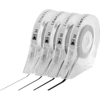 MAGNETOPLAN HOLTZ cinta de marcado autoadhesiva para rotuladores, negra, 1,6 mm x 8 m, para pizarras blancas y tableros de planificación (40102)