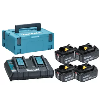 Makita 197970-3 18V LXT Set de batería de litio y cargador (5,0Ah, BL1850B, DC18RC)